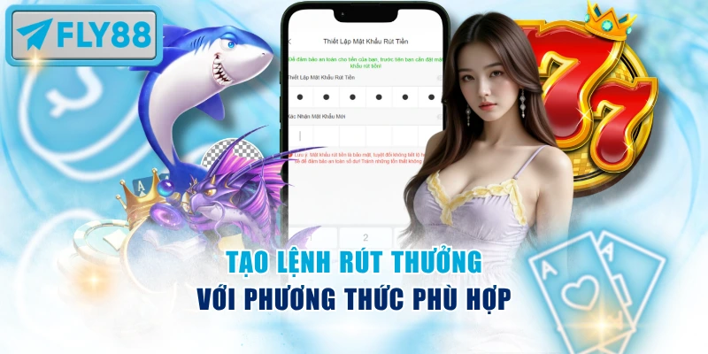 Tạo lệnh rút thưởng với phương thức phù hợp
